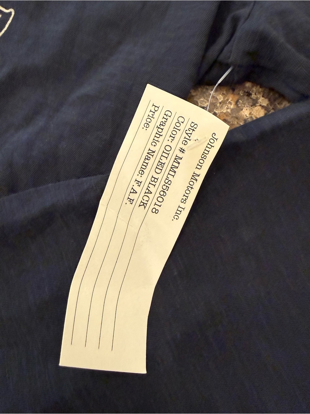 Johnson Motors “FAST AS F*CK” vintage slub long-sleeve moto tee. NWT - Picture 5 of 5